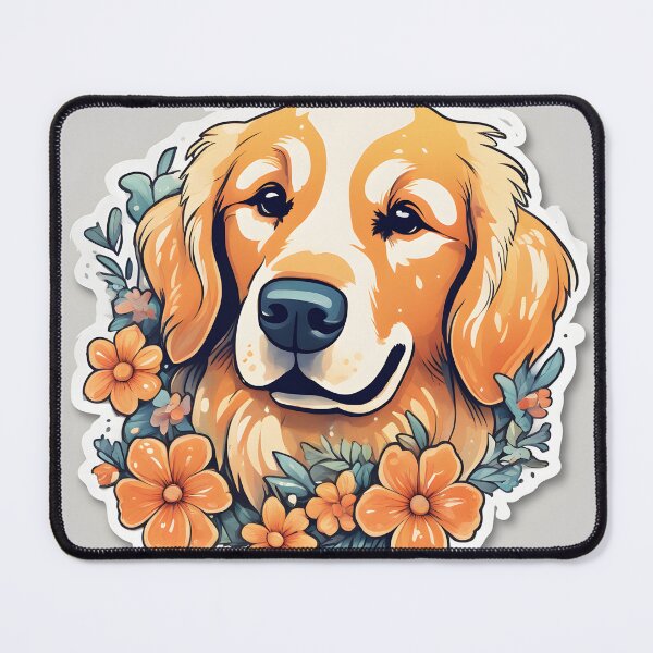 Item preview, golden retriever designed and sold by DarkSavant138.