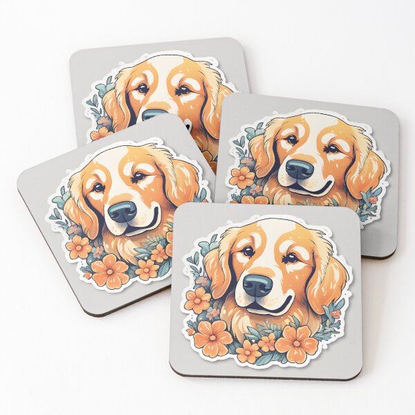 Item preview, golden retriever designed and sold by DarkSavant138.