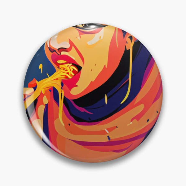 Item preview, Girl eating spaghetti designed and sold by GGardenStudio.
