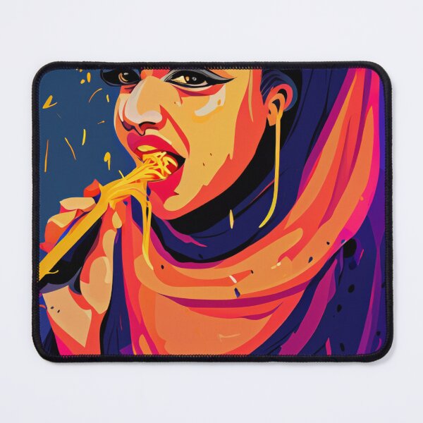 Item preview, Girl eating spaghetti designed and sold by GGardenStudio.