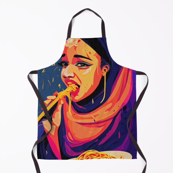 Item preview, Girl eating spaghetti designed and sold by GGardenStudio.