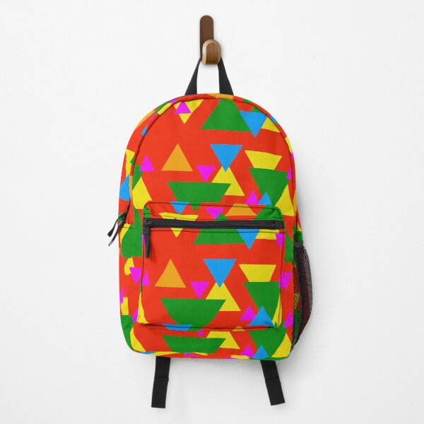 Item preview, Vibrant triangle pattern designed and sold by coloryourwings.