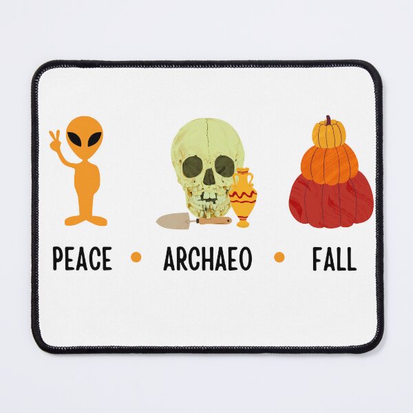 Item preview, PEACE - ACHAEOLOGY - FALL - Pumpkin Season - Halloween - Aliens designed and sold by Carola-art.