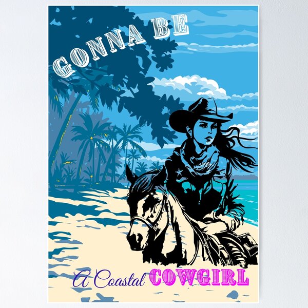 Item preview, Top sail beach Long Live Cowgirl designed and sold by Echo Aesthetics.