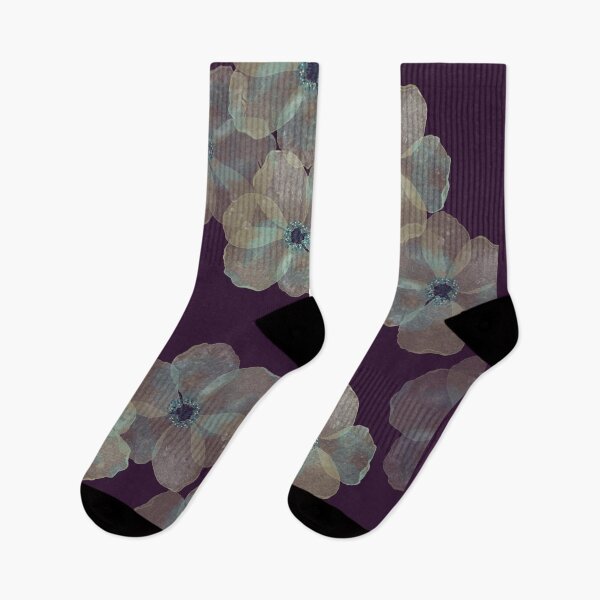 Item preview, Opal flowers, deep fall colors, Aubergine designed and sold by WhimsyLetters.