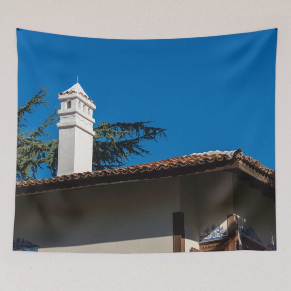 Item preview, Shabby Chic - Crooked Old House with a Perfect New Chimney  designed and sold by Georgia Mizuleva.