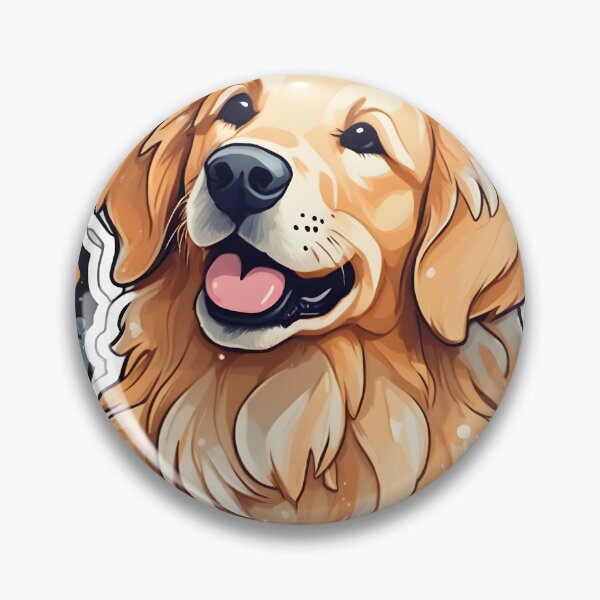 Item preview, golden retriever designed and sold by DarkSavant138.