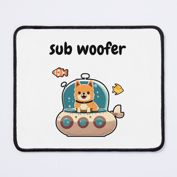 Item preview, Sub Woofer Submarine Dog designed and sold by ChaiTees.