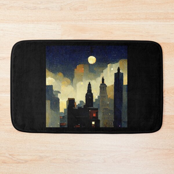 Item preview, Mist and Clouds Over Nighthawks City (Edward Hopper Inspired Artwork) designed and sold by ZGigerBarker.
