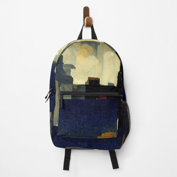 Item preview, Mist and Clouds Over Nighthawks City (Edward Hopper Inspired Artwork) designed and sold by ZGigerBarker.