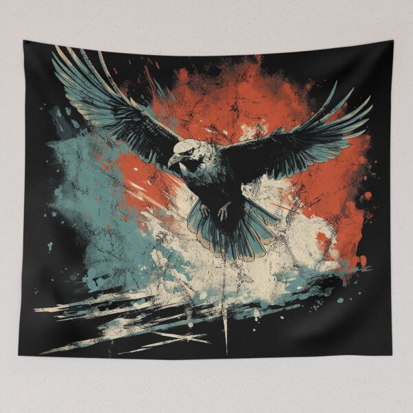 Item preview, A Seagull / Gull - Distressed Vintage Street Art Bird designed and sold by GVRDesign.