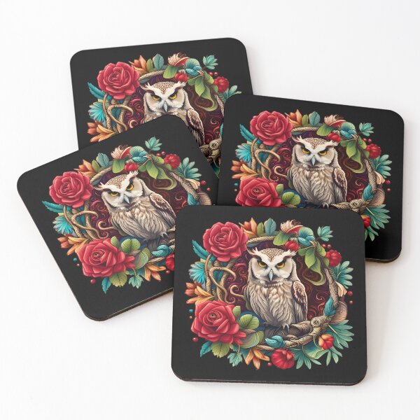 Item preview, Owl And Roses designed and sold by TeyMank.