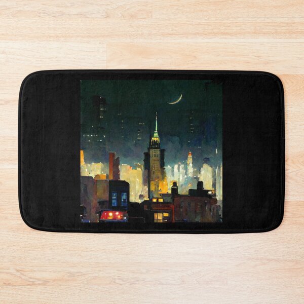 Item preview, View From Nighthawks City (Edward Hopper Inspired Artwork) designed and sold by ZGigerBarker.