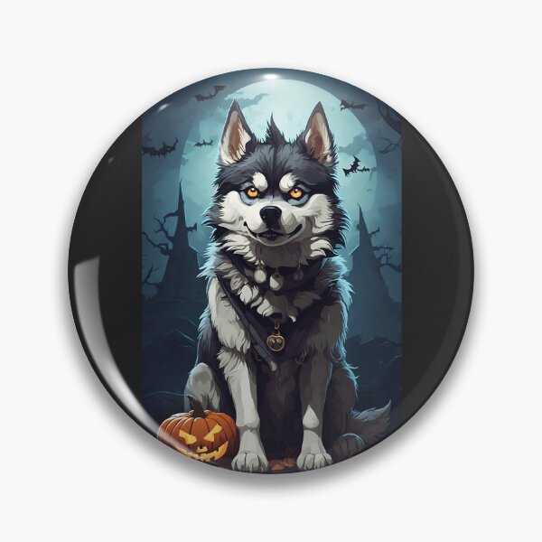 Artikelvorschau, Halloween-Horror, Siberian Husky entworfen und verkauft von DBPauwels.