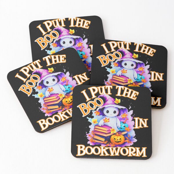 Item preview, I Put The Boo In Bookworm - Cute Halloween Ghost With Books designed and sold by ClassActCreator.