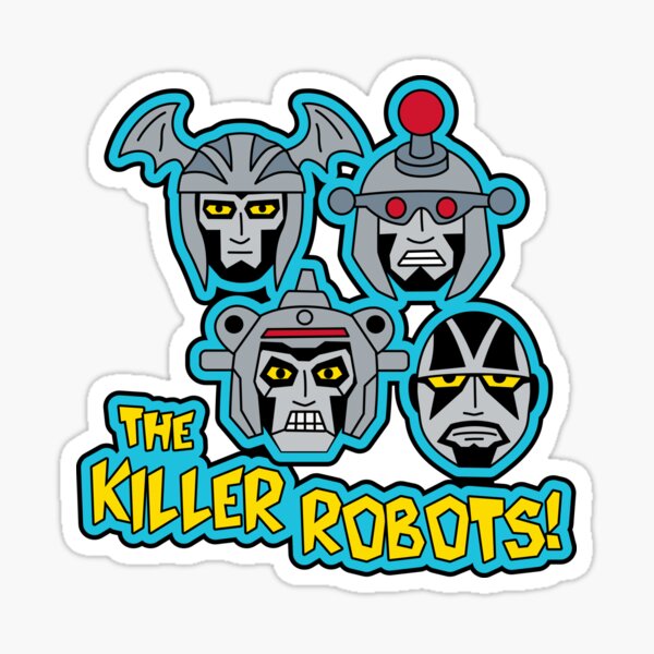 Killer robots are stupid Sticker