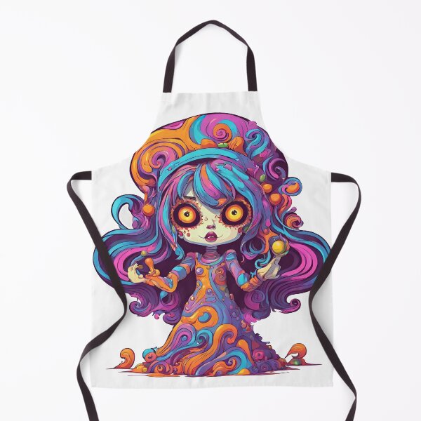 Item preview, Psychedelic Girl with Yellow Eyes: Halloween Animation designed and sold by StyleSketch.