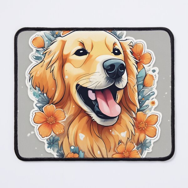 Item preview, golden retriever designed and sold by DarkSavant138.