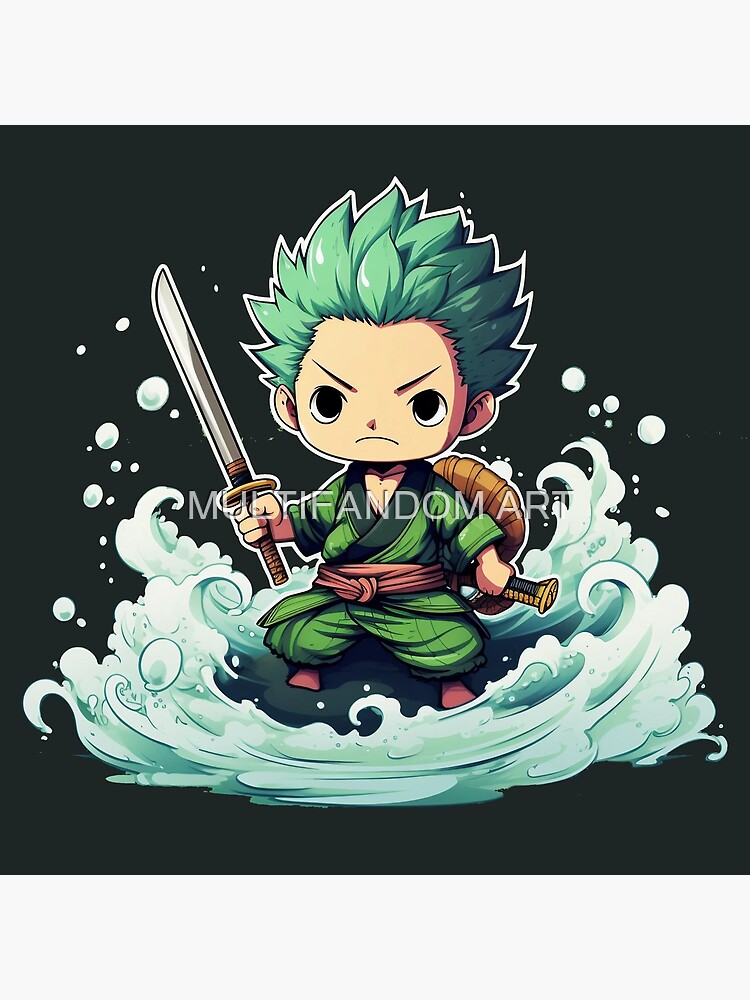 Zoro One piece Sticker for Sale by MULTIFANDOM ART