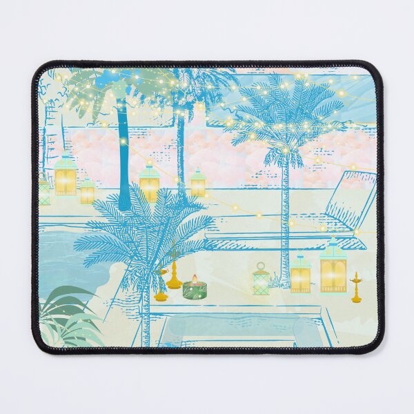 Item preview, Copy of Pool and palms, lanterns, water, designed and sold by Sugar Wisdom .