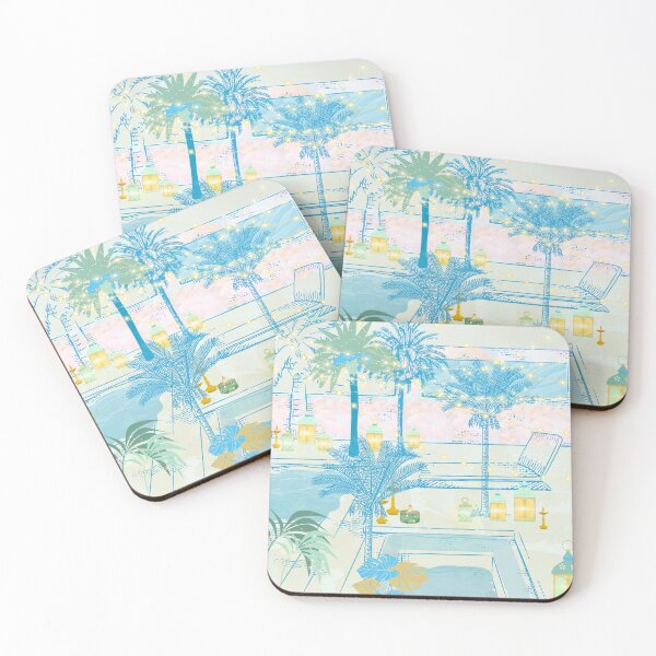 Item preview, Copy of Pool and palms, lanterns, water,  designed and sold by Sugar Wisdom .