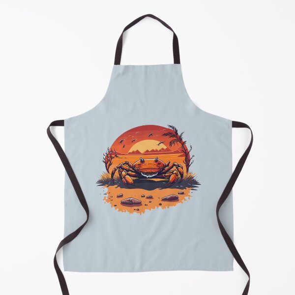 Item preview, Red Crab On The Beach at The Summer Sunset designed and sold by davidbomel-Art.
