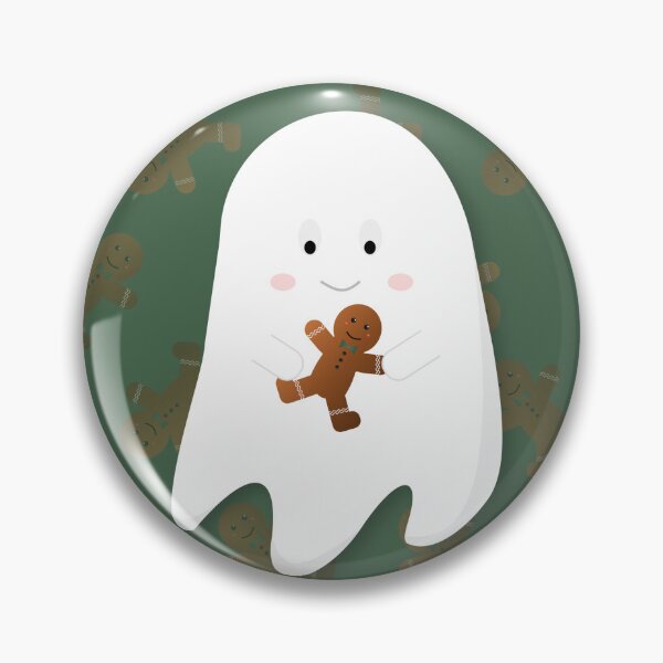 Item preview, Spooky Sweet Greetings: Ghost and Gingerbread Man designed and sold by Emily-mi.