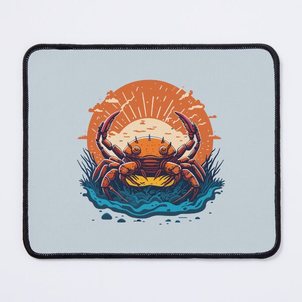 Item preview, Red Crab On The Beach at The Summer Sunset designed and sold by davidbomel-Art.