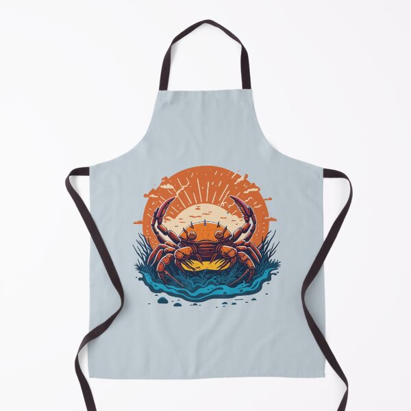 Item preview, Red Crab On The Beach at The Summer Sunset designed and sold by davidbomel-Art.