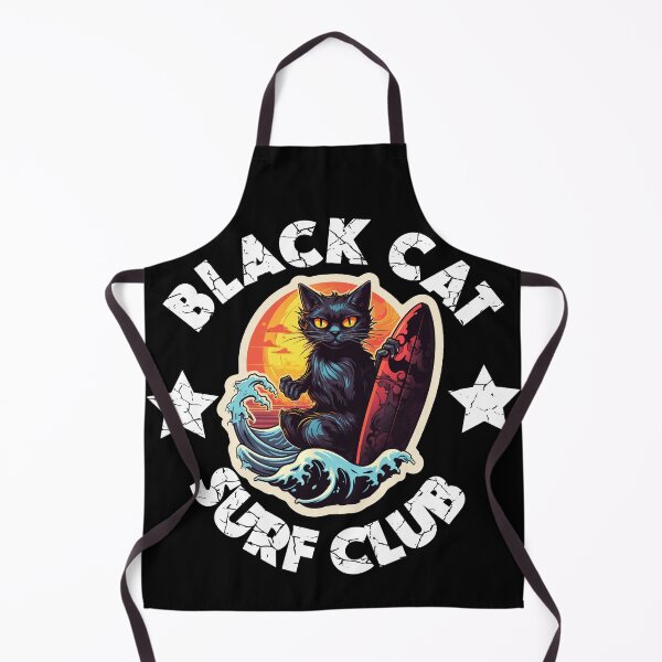 Item preview, Black Cat Surf Club (White Lettering) designed and sold by VelvetRoom.