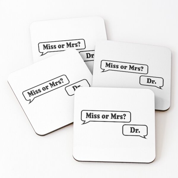 Item preview, Miss or Mrs? Dr. designed and sold by ScienceCorner.