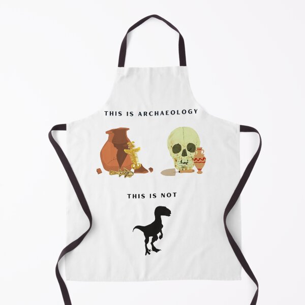 Item preview, This is Archaeology (skull, trowel, ancient ceramics, gold pieces) - This is not (dinosaur) designed and sold by Carola-art.