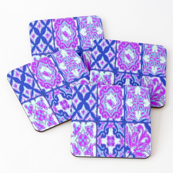 Item preview, PURPLE-BLUE ABASTRACT DECORATIVE PATTERNS ART designed and sold by sharlesart.