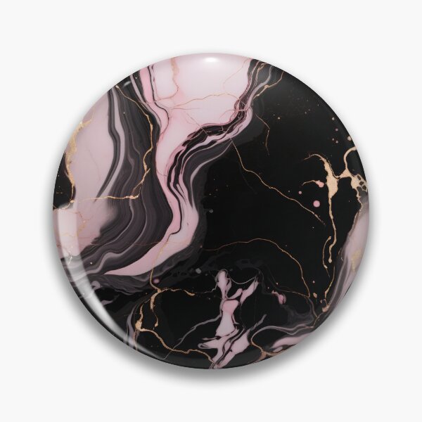 Item preview, marble pattern pink glod in black designed and sold by Ivyx77.