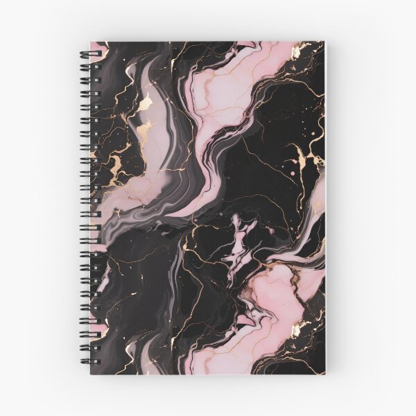 Item preview, marble pattern pink glod in black designed and sold by Ivyx77.
