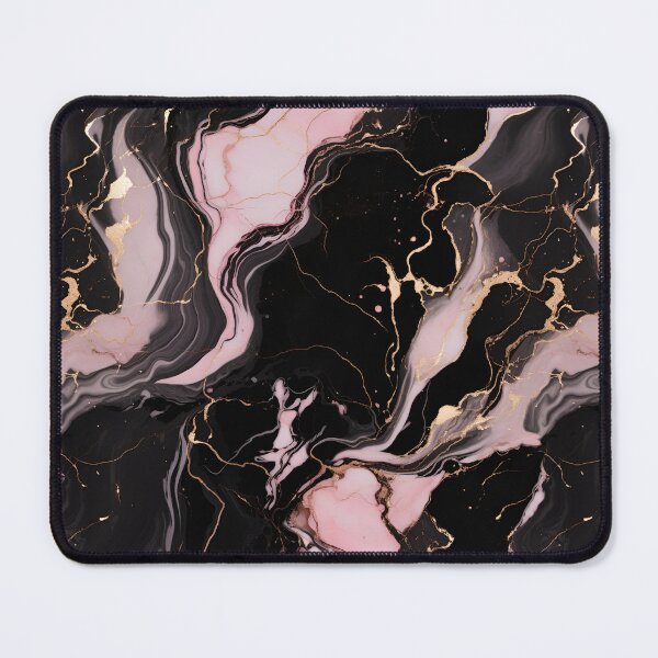 Item preview, marble pattern pink glod in black designed and sold by Ivyx77.