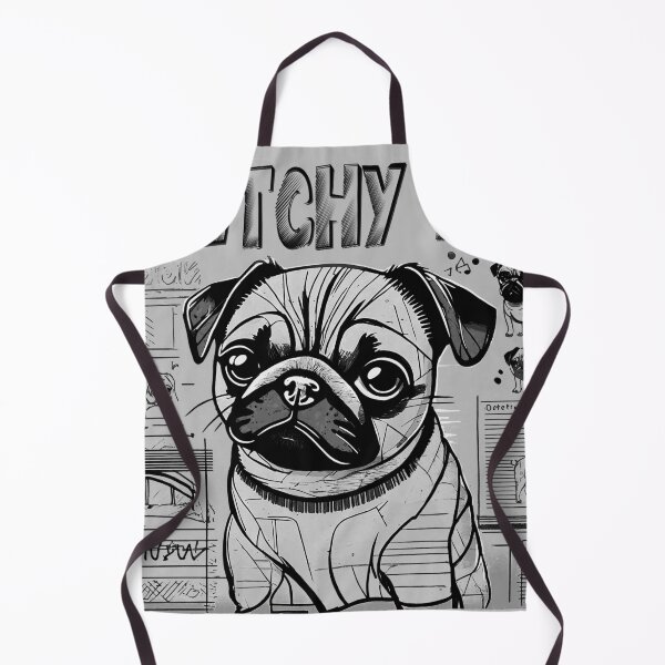 Item preview, Pug Sketchbook 2 GRAYSCALE designed and sold by RedBluffTraders.