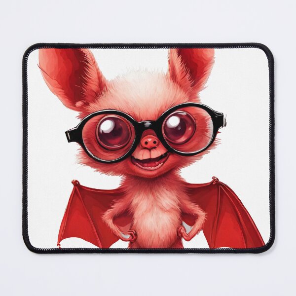 Item preview, Smiling Bat with Glasses: Halloween Charm designed and sold by StyleSketch.