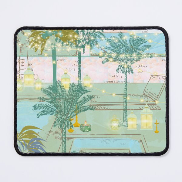 Item preview, Copy of Pool and palms, lanterns, water, designed and sold by Sugar Wisdom .