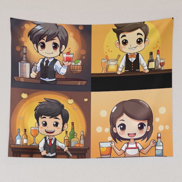 Item preview, Bartender | cute style designed and sold by ComicsFactory.