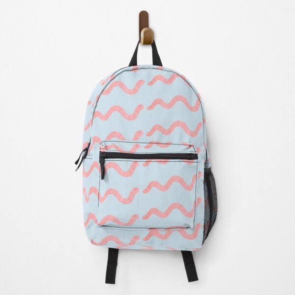 Item preview, Long Squiggly Pink Worm designed and sold by Yulia Saraswati.