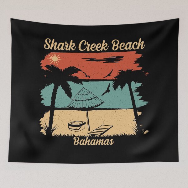 Item preview, Bahamas Bahamian Flag Beach Great Shark Creek designed and sold by smartrocket.