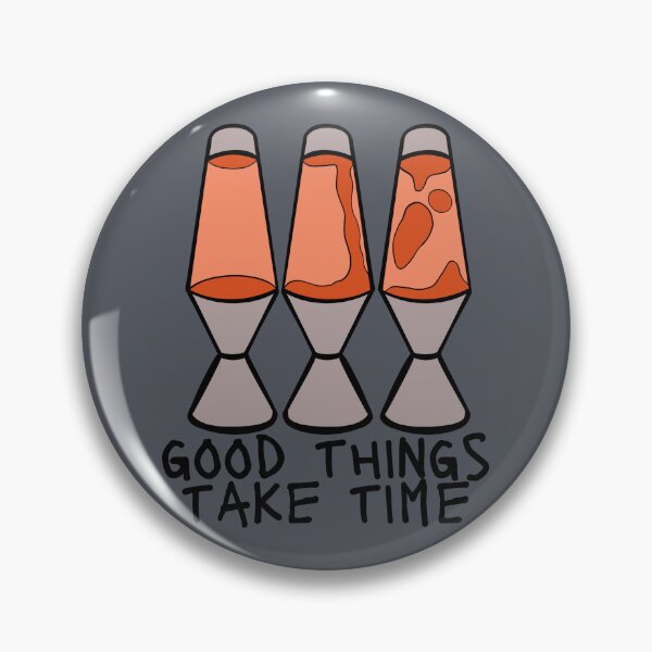 Item preview, Good Things Take Time Retro Lamp designed and sold by Pink Ribbon.