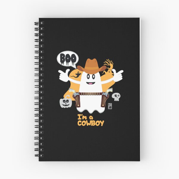 Item preview, BOO Cowboy dressed as a GHOST - cute Halloween designed and sold by ArtProjectShop.