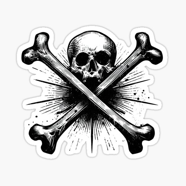 Item preview, crossed bones designed and sold by CALAMITYMOSS.