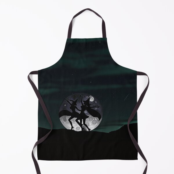 Item preview, Two Witches Dancing Green Sky designed and sold by designs-by-ann.