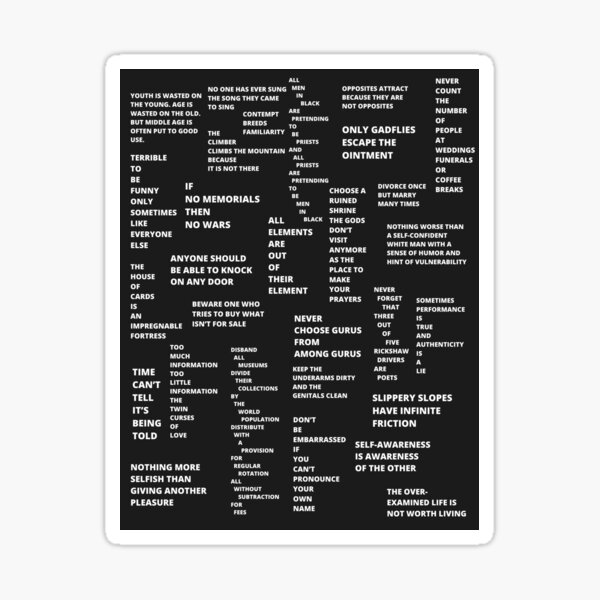 Quotes from an Extraordinary Poet Sticker
