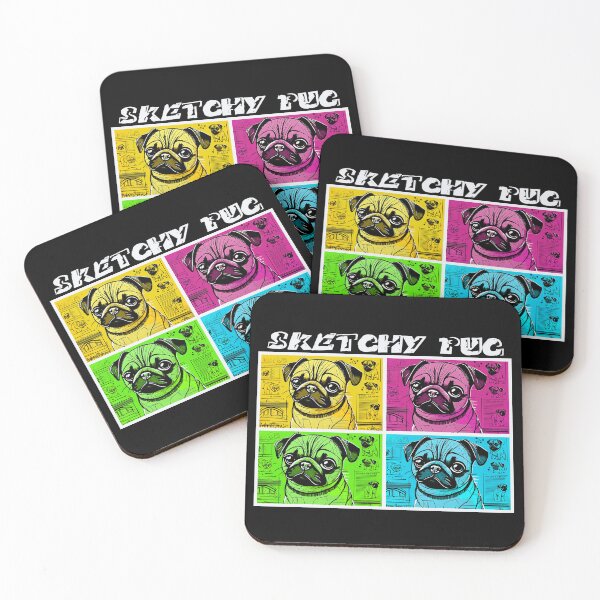 Item preview, Pug Sketchbook 2 COLLAGE designed and sold by RedBluffTraders.