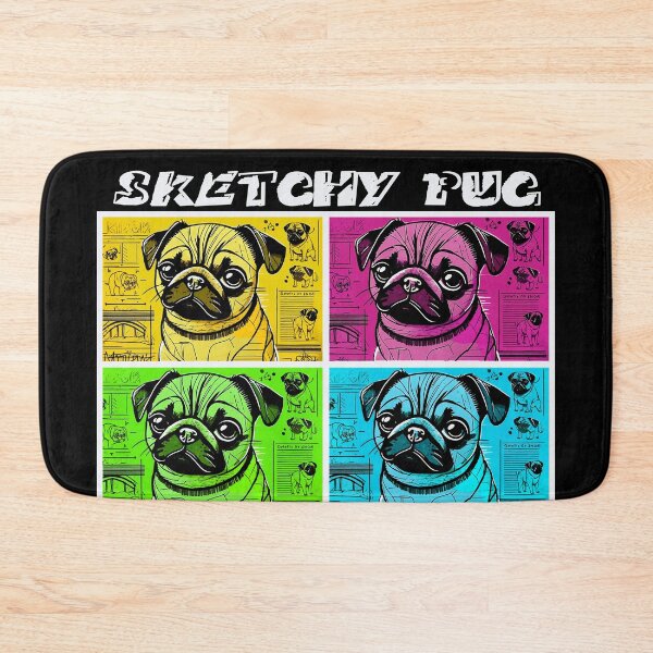 Item preview, Pug Sketchbook 2 COLLAGE designed and sold by RedBluffTraders.
