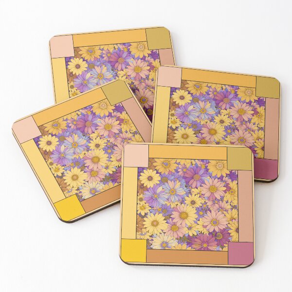 Item preview, Maximalist Flowers Pastel Floral Art Color Blocks Style 2 of 2 - Colors 3 of 6 designed and sold by Beachy.